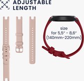 kwmobile 2x armband geschikt voor Garmin Lily Sport - Bandjes voor fitnesstracker in bordeauxrood / oudroze