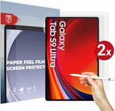 Rosso Paper Feel Screen Protector Geschikt voor Samsung Galaxy Tab S9 Ultra | Papier Gevoel Folie | Ultra Clear Beschermfolie | Case Friendly | Duo Pack