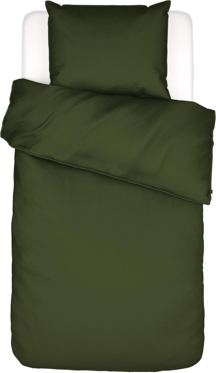 ESSENZA Minte Dekbedovertrek Mosgroen - Eenpersoons – 140x200/220 cm