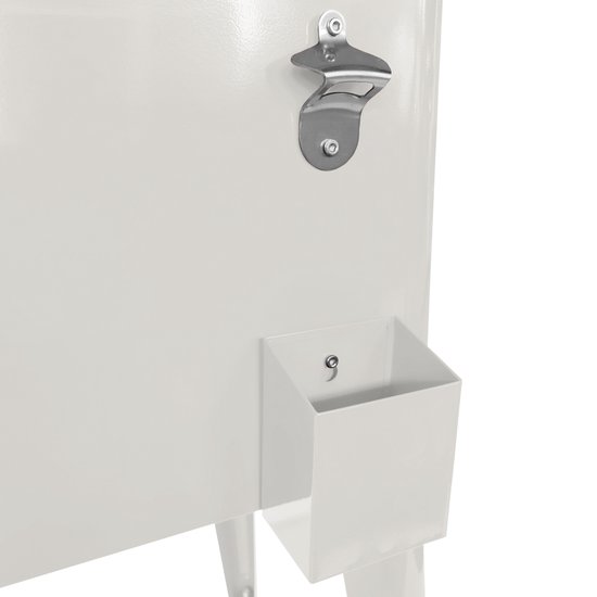 AXI Retro Cooler Wit - Koeler met wielen - 76L inhoud - Koelbox met aftapkraan van Axi — afbeelding 5