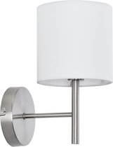Wandlamp Winsford 27x21 cm E14 zilverkleurig en wit