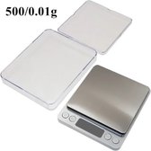 Digitale mini precisie keukenweegschaal - 0,01 tot 500 gram - pocket scale op batterij - Weegschaal keuken