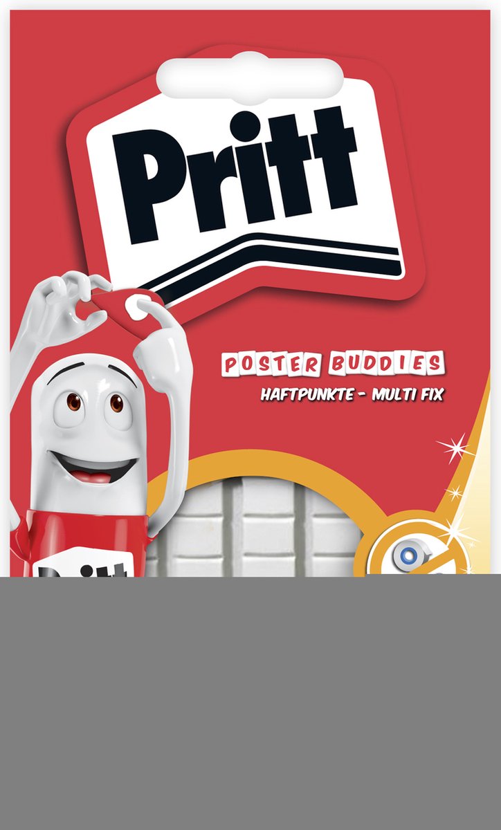 Pritt Posterbuddies 52.5 g Card + 50% gratis | Posterbuddies plaklijm voor Posters. - Pritt