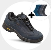 Wandelschoenen met GRATIS sokken | Merk: Grisport | Model: Travel low | Kleur: Blauw | Maat: 43