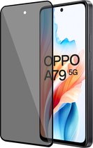 Geschikt voor OPPO A79 5G - Privacy Screenprotector - Beschermglas - Privé GuardCover