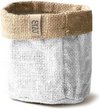 Sizo Waterdichte Plantenzak van Jute 15 cm Wit