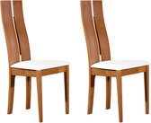 Set van 2 stoelen SALENA - massief beuken eiken L 44 cm x H 103 cm x D 50 cm