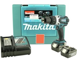 Makita BHP458RFJ 18V Li-Ion accu klopboor-/schroefmachine set (2x 3.0Ah accu) in Mbox