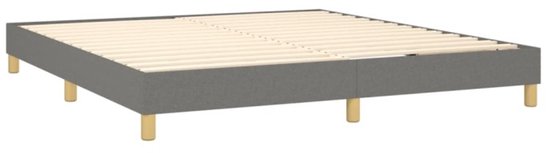 vidaXL-Boxspring-met-matras-stof-donkergrijs-160x200-cm