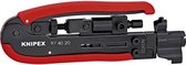 Knipex 97 40 20 SB Pinces à sertir Adaptées aux connecteurs F , BNC, PCA RG59, RG6, RG11