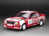 Het 1:18 gegoten model van de Opel Ascona 400 Rally Bastos #1 van het Rally Circuit Des Ardennes van 1983. De rijders waren G. Colsoul en A. Lopes. De fabrikant van het schaalmodel is Sunstar. Dit model is alleen online verkrijgbaar