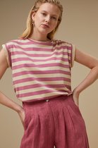 24111022 Thelma Big V Stripe Top