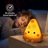 Nachtlampje Kinderen - LED Licht – Pizza – USB-Oplaadbaar – Dimmer – Timer – Draadloos - Kindvriendelijk - Cadeau 3+