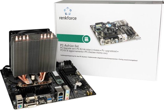 Renkforce PC tuning kit AMD Ryzen 5 5600X 4.6 GHz 8 GB DDR4-RAM 240 GB M.2 SATA Micro-ATX
