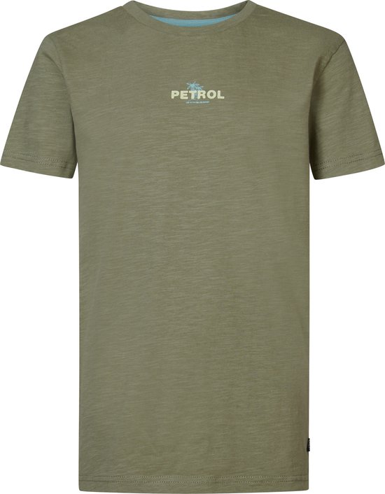 Petrol Industries - T-shirt Garçons Backprint Cascade - Vert - Taille 140