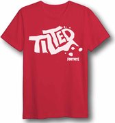 Fortnite - T-Shirt Rouge Tilted - M