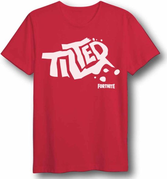 Fortnite - T-Shirt Rouge Tilted - M
