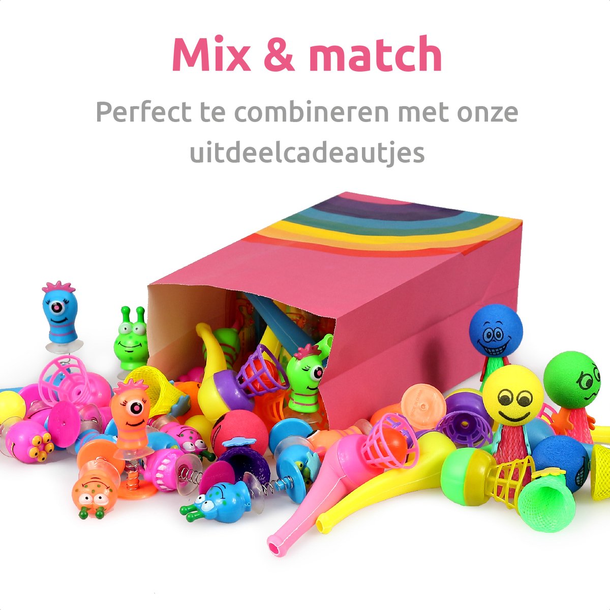 Isa's Friends® Uitdeelzakjes + Stickers - Regenboog - 40 stuks - Stevig Papier - Traktatie zakjes - Cadeauzakjes - Uitdeelzakjes Kinderfeestje — afbeelding 8