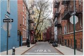 Muurdecoratie New York - Amerika - NYC - 180x120 cm - Tuinposter - Tuindoek - Buitenposter