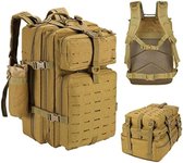 Militaire rugzak - Leger rugzak - Tactical backpack - Leger backpack - Leger tas - 28 x 28 x 48 cm (L x W x H) - Kaki 45 L
