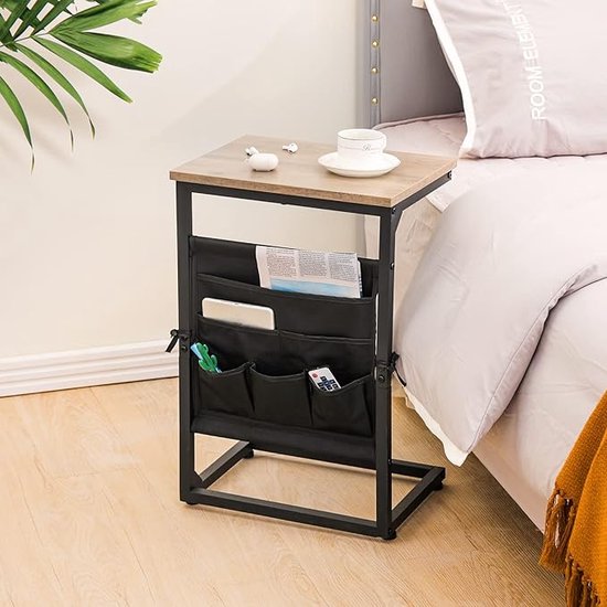 BAM BOO BOX Bamboe 2 Etage Bijzettafel Nachtkastje Bijzettafeltje Voor Hal Ingang Woonkamer Slaapkamer Kantoor Bedtafel Eenvoudige Montage 657181415