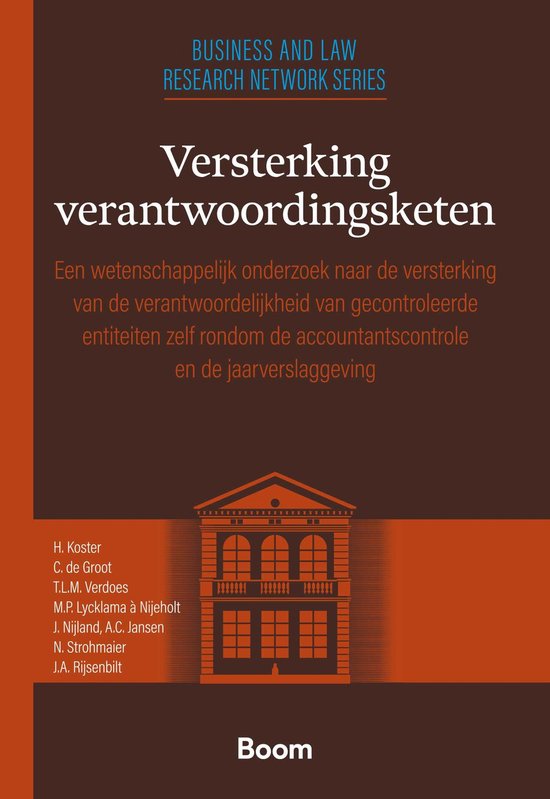 Leiden Business and Law Research Series - Versterking verant ... - cover