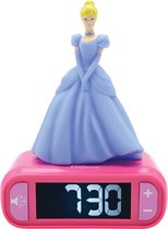 Lexibook - Réveil numérique pour enfants Disney Princess Disney avec veilleuse Snooze, Horloge enfant, Disney Princess lumineuses, Rose - RL800DP