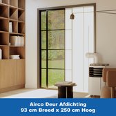 Universele Airco Deurafdichtingskit 250 x 93 cm - Energiebesparende Ritssluiting voor Airco Slang - Airco Deur Afdichting – Deurafdichting voor Schuifdeuren, Binnen en Buiten Deuren