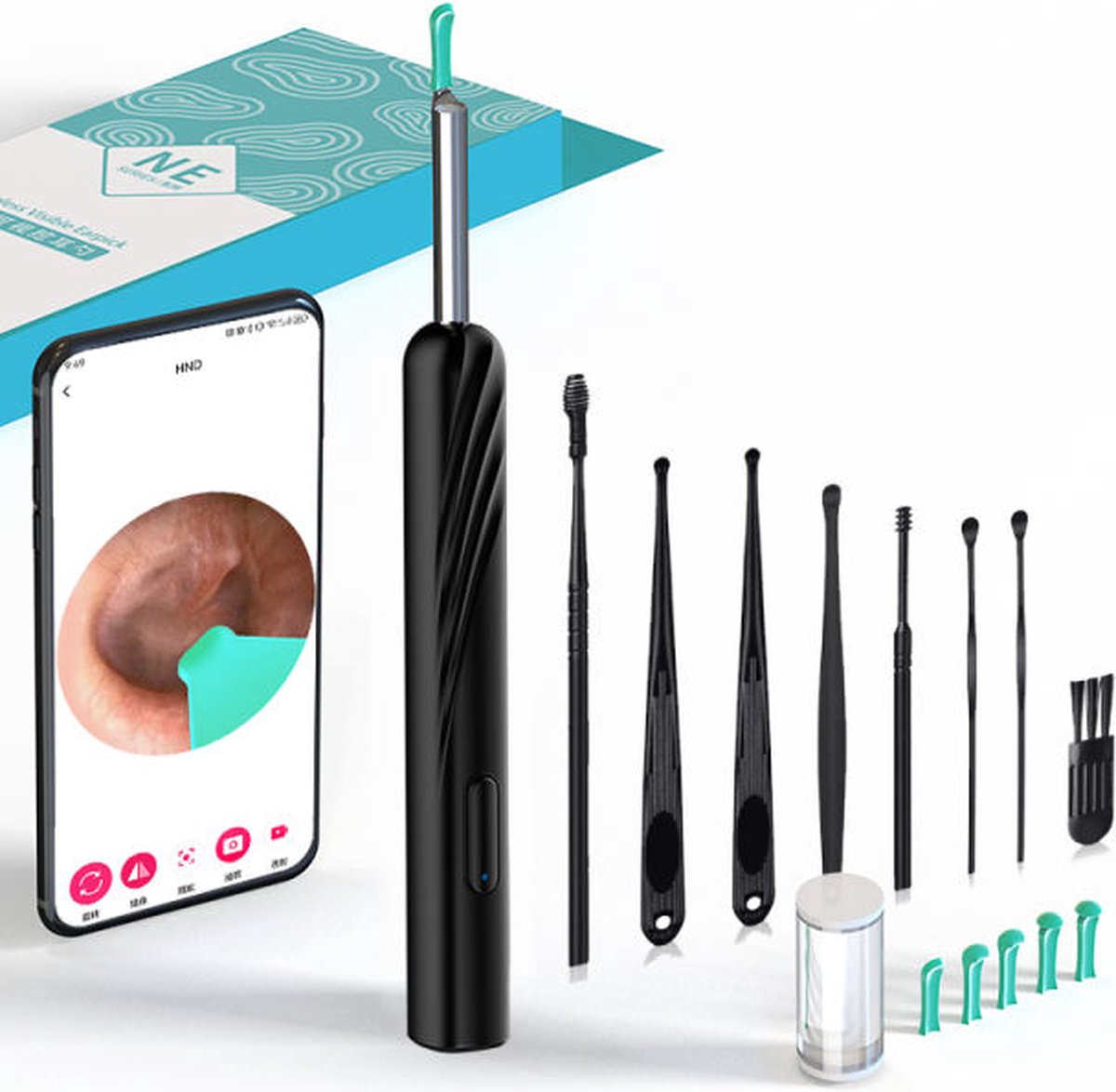 Goedkoopste Professionele Oorsmeer Verwijderaar Met Camera - Oorreiniger - Ooreiniging - Oorlepel - Ear Cleaner - Oor Camera - Oorreiniger Met Camera - Otoscoop Voor Thuis
