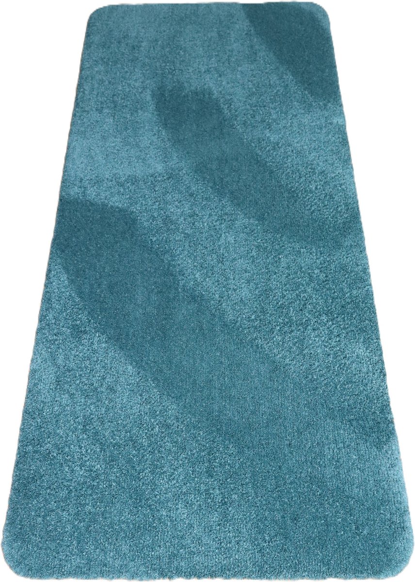 PRIMA - Soft - Badmat - wastafelmat - loper - blauw - groen - 60x150cm - antislip