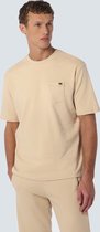 No Excess Mannen T-Shirt Ronde Hals Donker Beige XXL