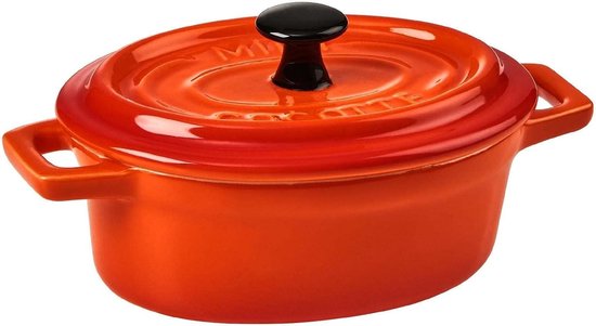 Foto: Mini ovenschaal ovaal van keramiek kleine ovenschaal met deksel ovenvast ook geschikt als souffl vormpjes en tapas schalenset