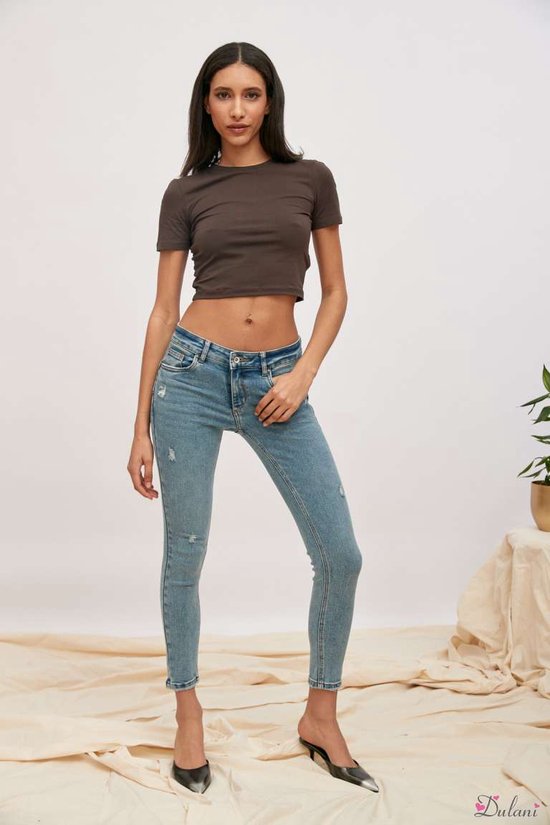 Broek Toxik3 normale taille jeans destroyed skinny