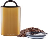 Airscape Koffieblik van roestvrij staal, vershouddoos voor levensmiddelen, gepatenteerd luchtdicht deksel, overtollige luchtconservering, vershouddoos voor levensmiddelen (medium,