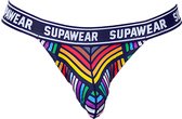 Supawear POW Thong Rainbow - MAAT L - Heren Ondergoed - String voor Man - Mannen String