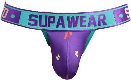 Supawear Sprint Jockstrap Prickly Purple - MAAT L - Heren Ondergoed - Jockstrap voor Man - Mannen Jock