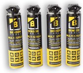 Multi Spray - Nettoyant et Lubrifiant 8 en 1 (4x300 ml) - Un Spray pour Tout - Ménage, Maintenance & DIY!