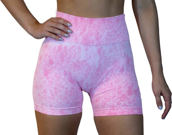 Fittasstic Sportswear Tie Dye Shorts Pink - Roze - L