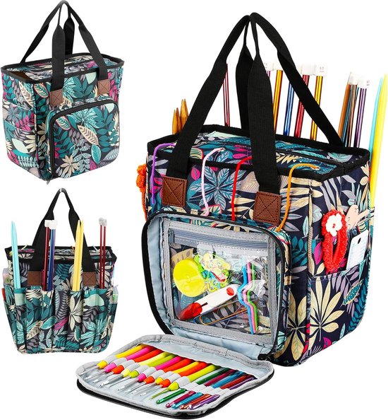 ProCase Haaknaald Case Organizer (ALLEEN CASE), Breinaalden Opbergtas