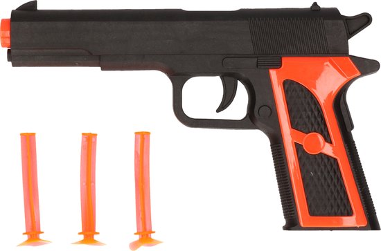 Politie speelgoed set - pistool met zuignap pijltjes - voor kinderen - plastic - Merkloos