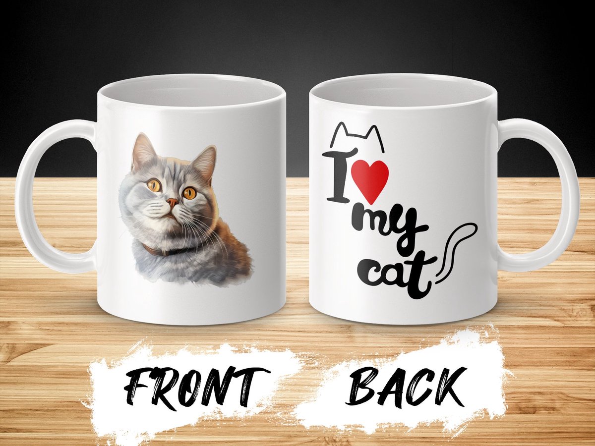 Mok British Shorthair cat - kat - I love my cat - cat lovers - katten