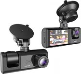 Baideluo Dashcam - Dashcam voor Auto - Dashcam voor Auto voor en Achter - 3 Camera - 1080P Full HD - Incl. 32G - 25 FPS
