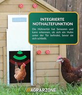Automatische kippendeur met lichtsensor, elektrisch kippenhok, kippendeur,