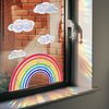 Suncatcher Sticker Regenboog | Statisch | kristal | Dubbelzijdig bedrukt | Raamdecoratie | Raamfolie | Woonkamer | Huis inrichting | Stickerkamer®