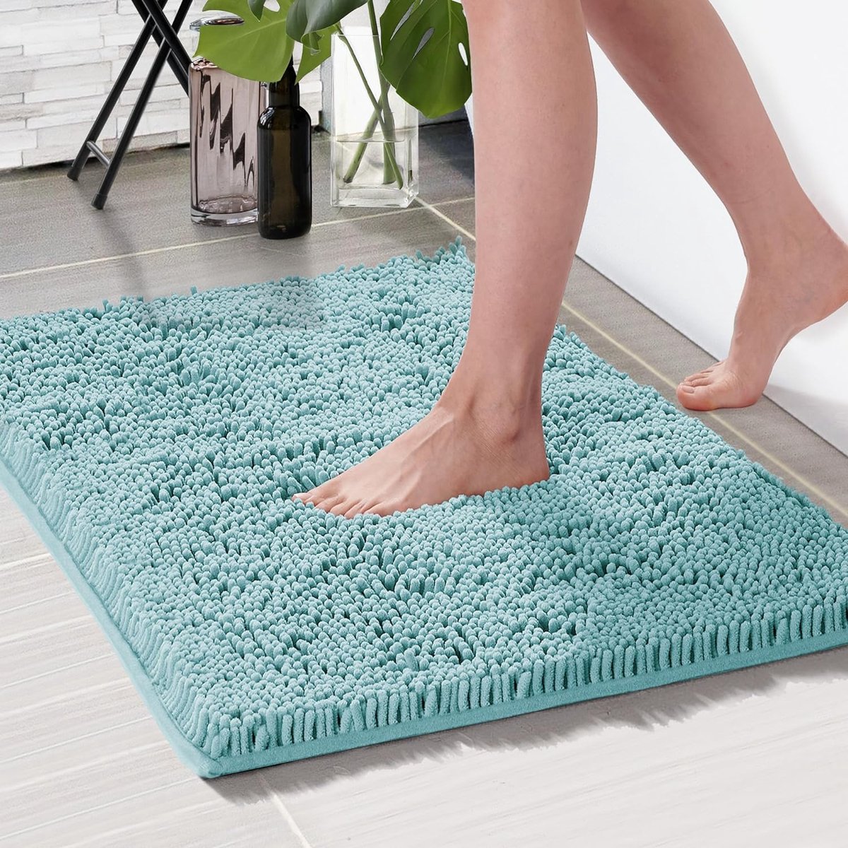 AquaVelours Super Absorberende Badmat - Ultra Antislip Deurmat van