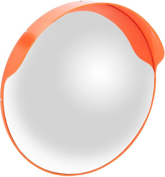 Verkeersspiegel - Ø 60 cm - 130° - rond - oranje - MSW