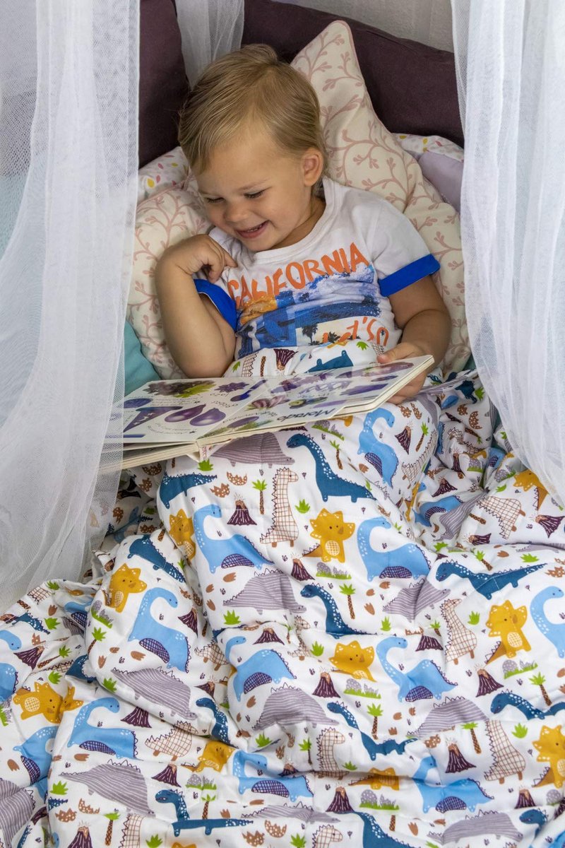 Couverture Lestée Pour Enfant 3 Kg - 100x135 Cm - Certifiée Oeko-TEX 100 - Idéale Pour Le Sommeil