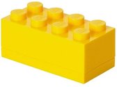 LEGO - Opbergbox Mini Brick 8 - Polypropyleen - Geel