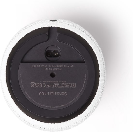 Soundskins - Luxe textielhoes / Luidsprekeraccessoire - Compatibel met Sonos Era 100 - Helder wit van Merkloos — afbeelding 5