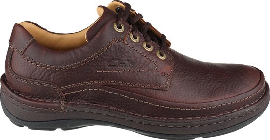 Clarks Nature Three - chaussure à lacets pour hommes - marron - taille 43 (EU) 9 (UK)